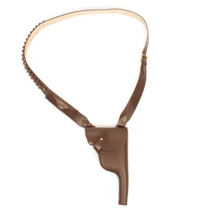 German WWI Mauser C96 Pistol Leather Holster with Bandolier