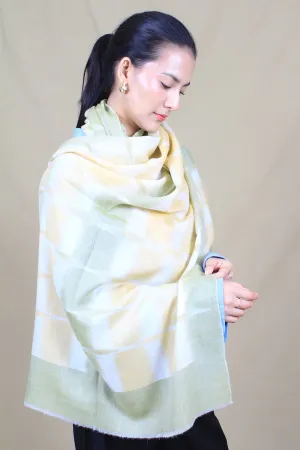 Gilbert Pastel Ikat Dyed Cashmere Stole