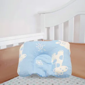 Giraffe Blue Baby Pillow