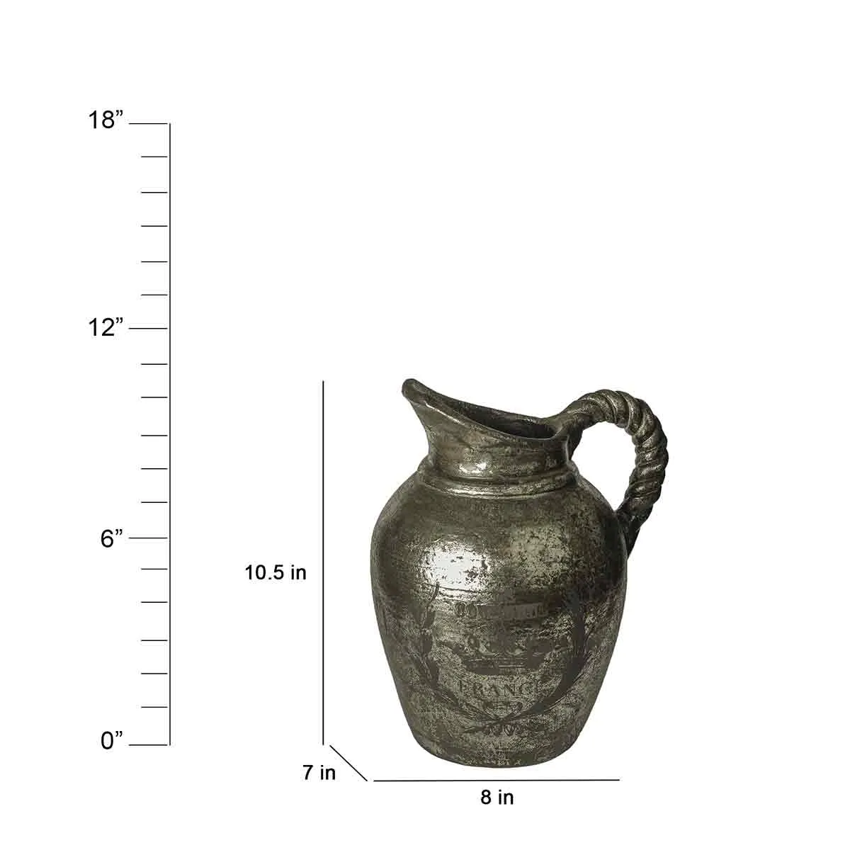 Giraud Vintage Style Jug Silver Antique