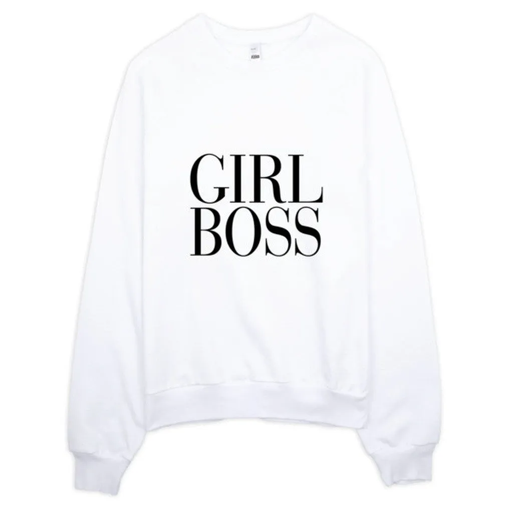 Girl Boss Vogue Typography Raglan Sweater