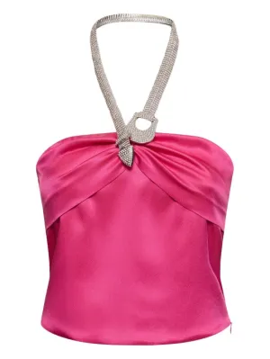 Giuseppe Di Morabito   Embellished satin top 