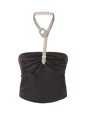 Giuseppe Di Morabito   Embellished satin top 