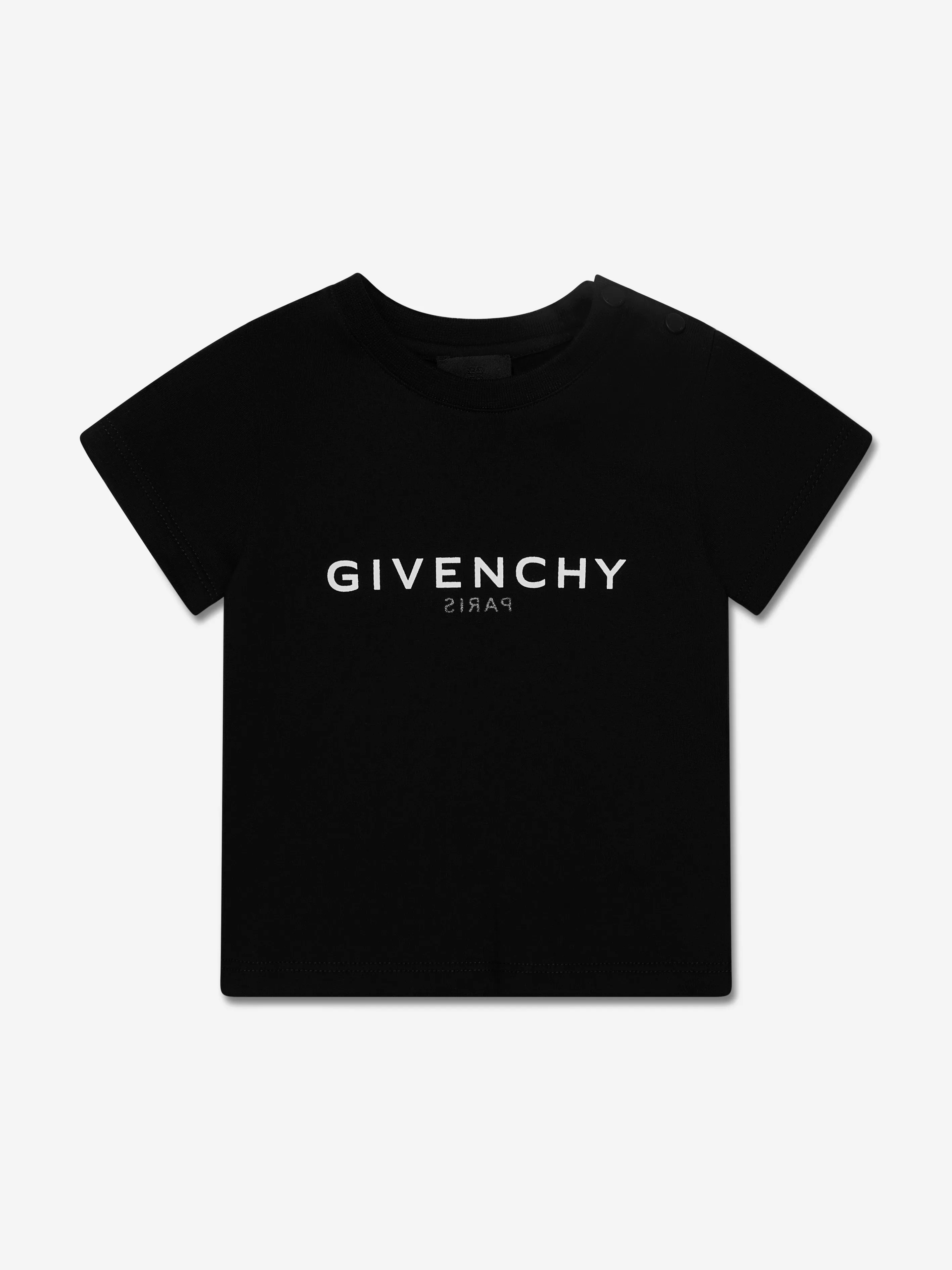 Givenchy Baby Boys Logo Print T-Shirt in Black