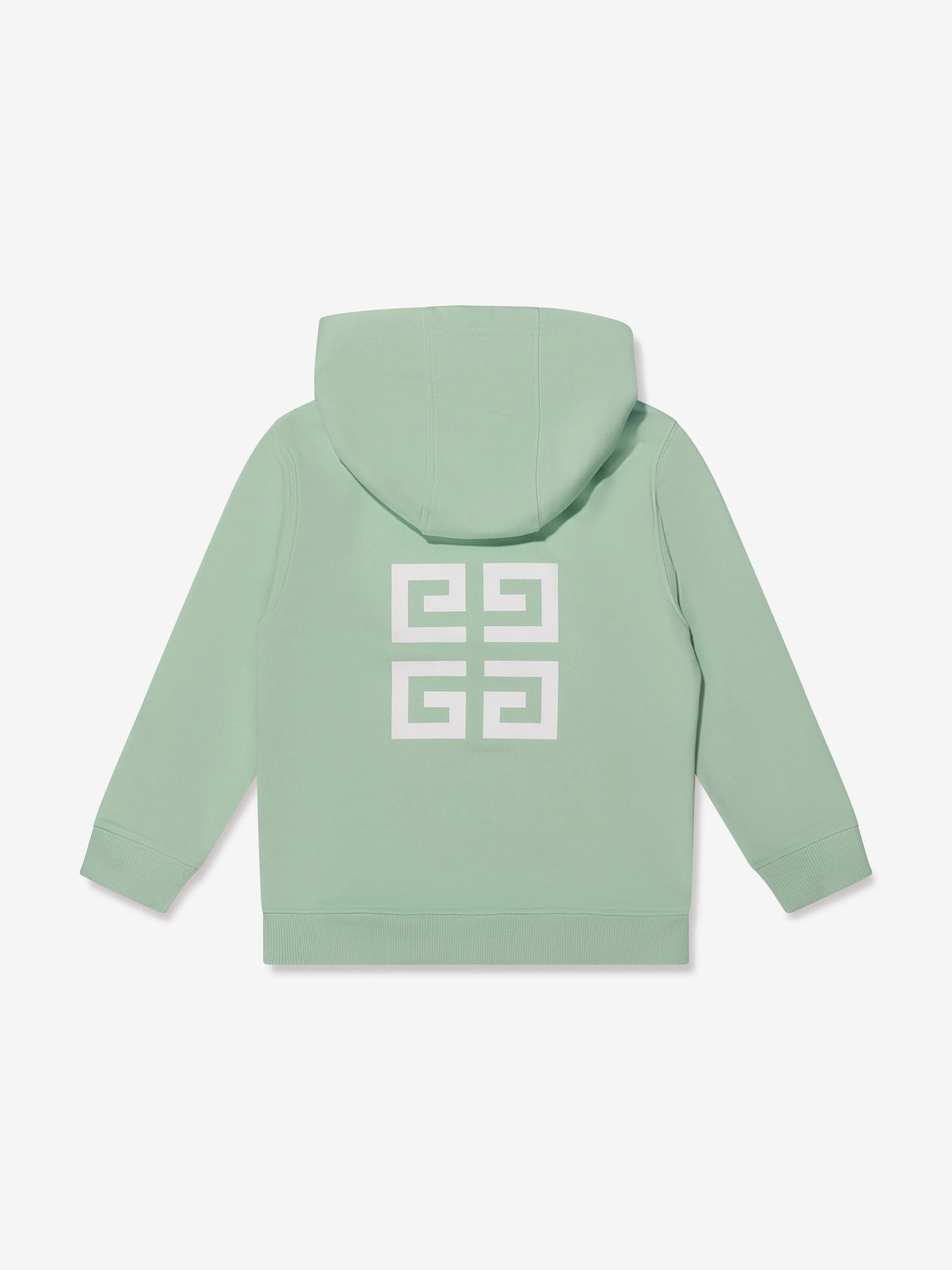 Givenchy Boys Logo Print Hoodie in Green