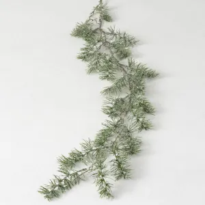 Glistening Iced Pine Garland