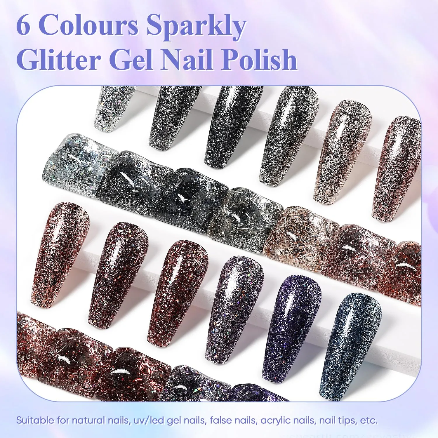 Glitter Sparkly Gel Polish Set12-27_8ml