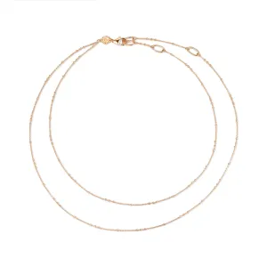 Gold Beaded Layered Necklace Chain