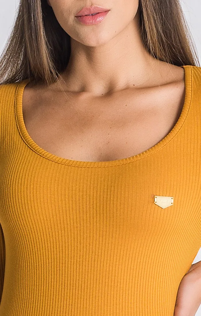 Gold Core Short Sleeve Dress