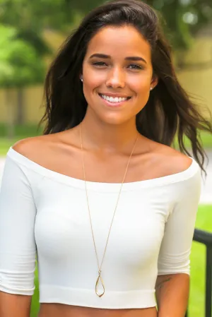 Gold Necklace with Pendant