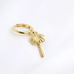 Golden Palm Earring