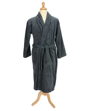 Graphite - ARTG® Bath robe with shawl collar