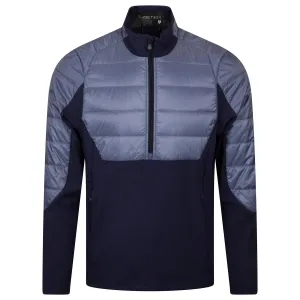 Gratiot Hybrid Quarter Zip Mid Layer Maltese Blue - 2024