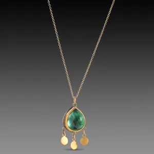 Green Tourmaline Fringe Necklace
