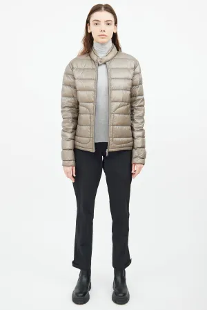 Grey Acorus Short Down Jacket