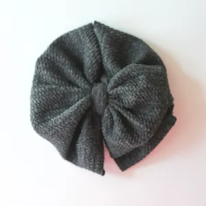 Grey Sweater Big   Skinny Bow