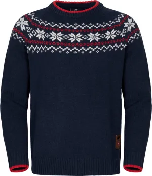 Gridarmor Men&#x27;s Snøkrystall Round Neck Ullgenser Navy/White/Red | Buy Gridarmor Men&#x27;s Snøkrystall Round Neck Ullgenser Navy/White/Red here | Outnorth