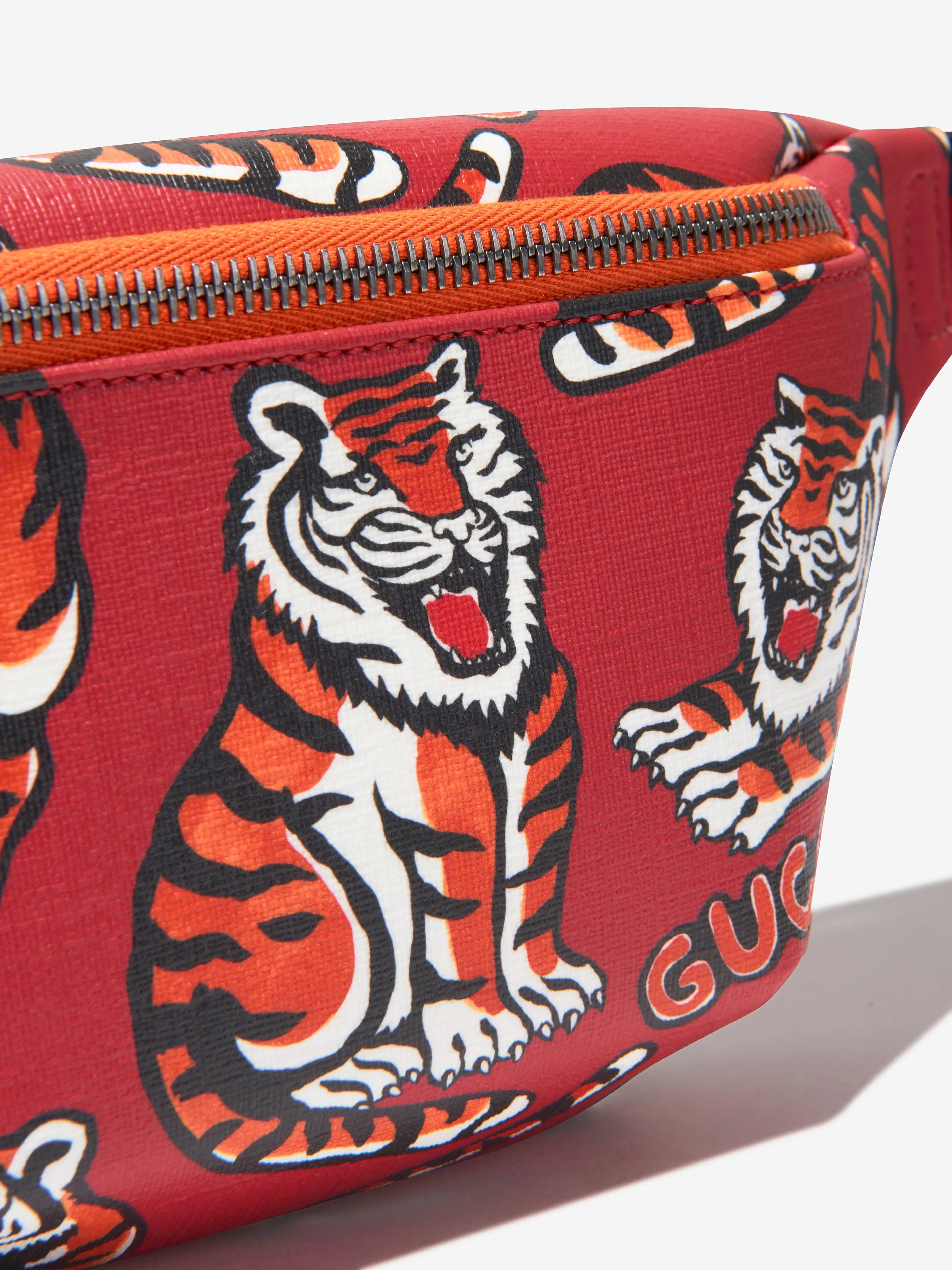 Gucci Kids Tiger Belt Bag in Red