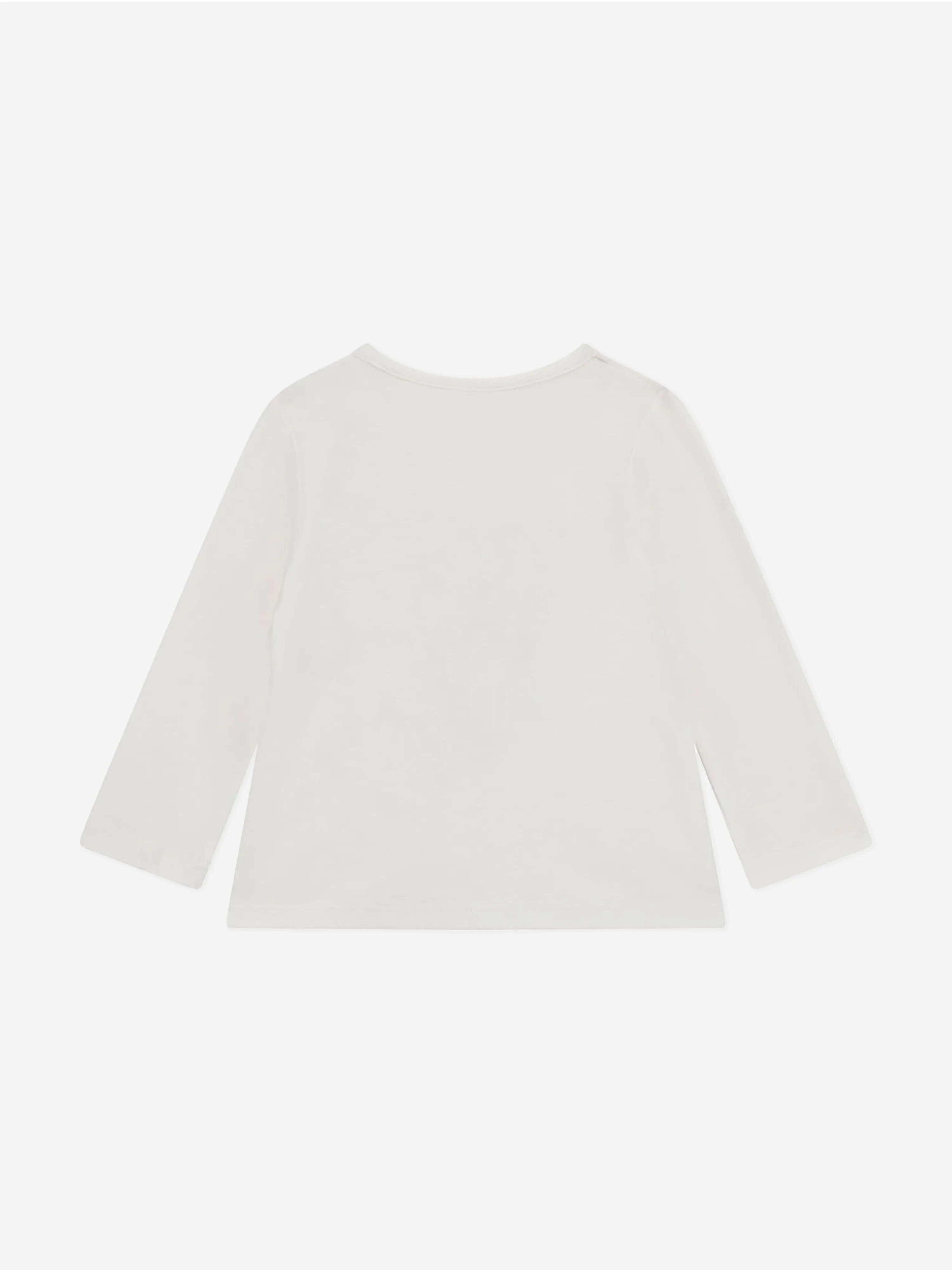 Guess Baby Girls Long Sleeve Logo T-Shirt in White
