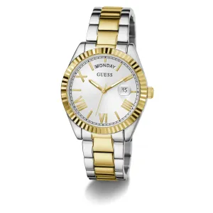 Guess Dress Luna Dress Two-Tone Day/Date Women's Watch GW0308L6