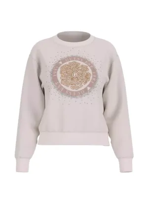 GUESS Peony Logo Fleece in White