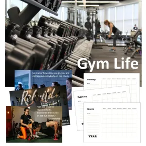 Gym Life - Working Out Calendar PLR