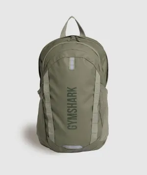 Gymshark Coated Pursuit Backpack - Base Green/ Winter Olive