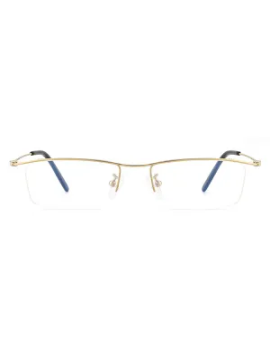 Half Rim Rectangle Glasses