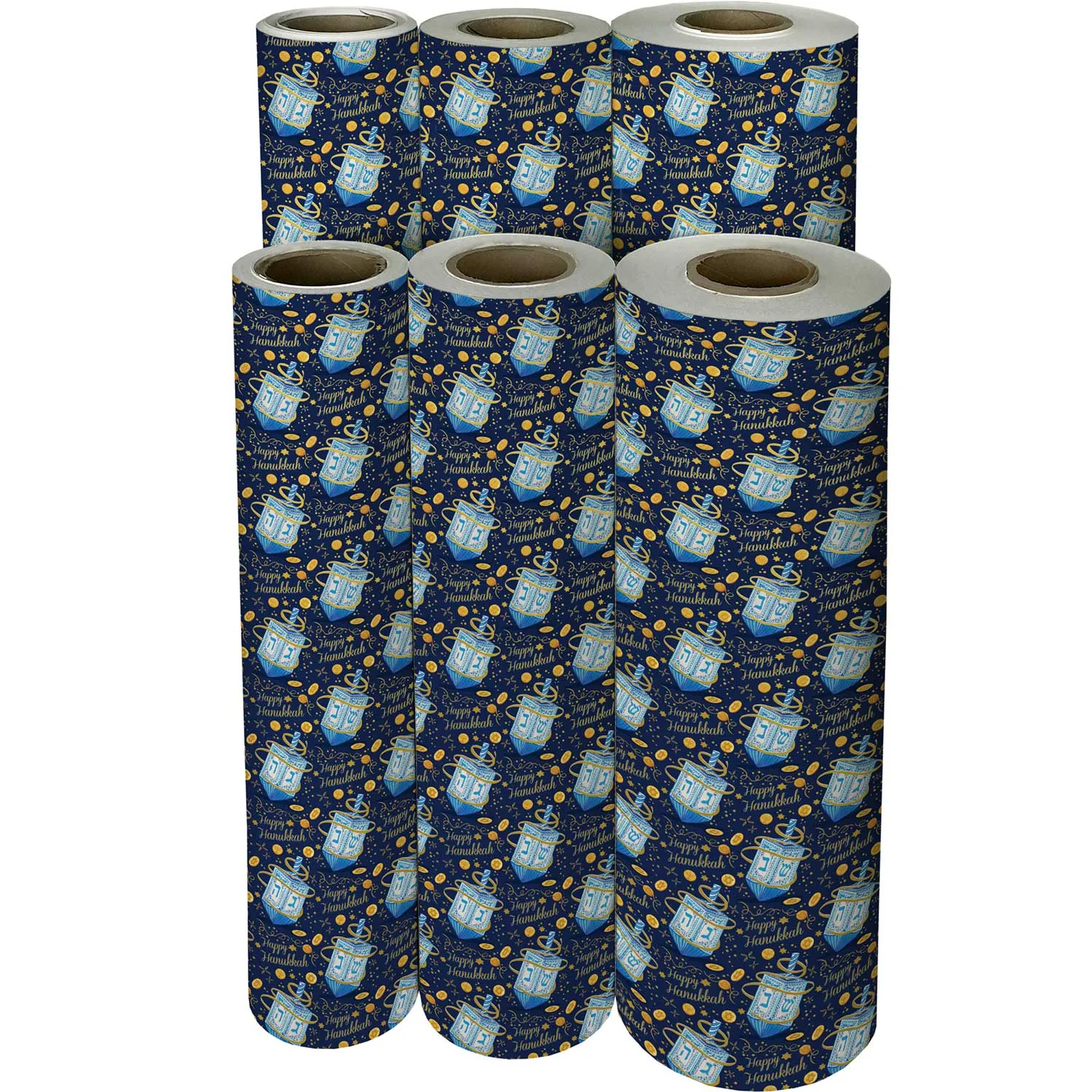 Hanukkah Dreidel Gift Wrap