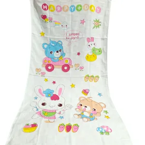 HAPPY DAY PRINT MUSLIN TOWEL - MEDIUM