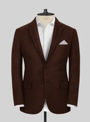 Harris Tweed Wide Herringbone Rust Jacket