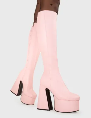 Hate You Platform Knee High Boots