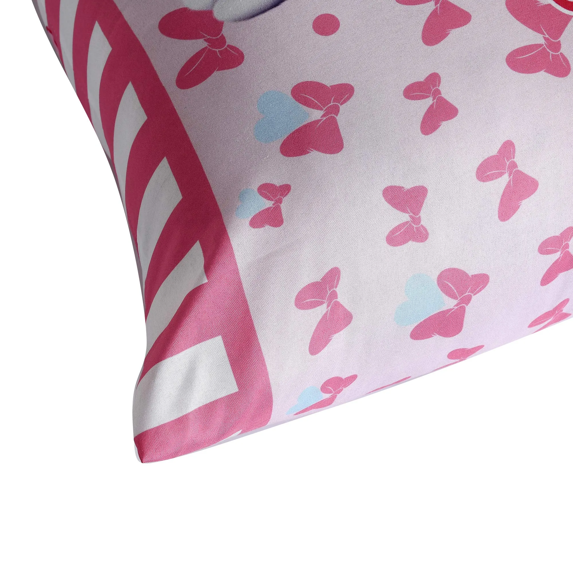 Heart Home Organic Toddler Bedding Small Pillow - Baby Pillow with 100% Natural Cotton Cover,12"x18"(Pink)-Pack of 2-KUBMART15825