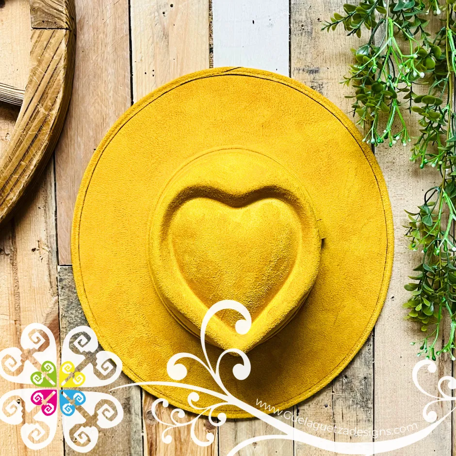 Heart Plain Velvet Hat -  Fall Hat