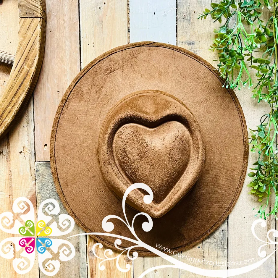 Heart Plain Velvet Hat -  Fall Hat