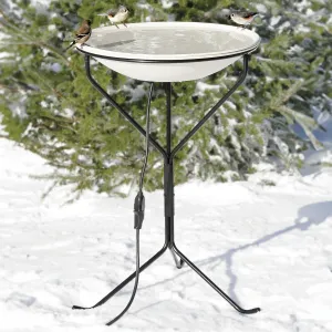 Heated Bird Bath with Metal Stand