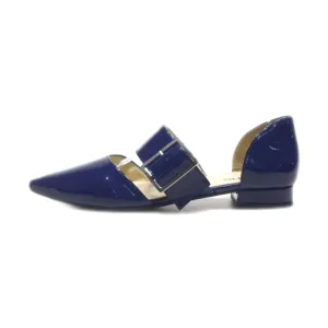 Heine Flat Shoes Leather Blue Colour For Women