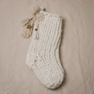 Hello Marla - Knitted Stocking - Cream