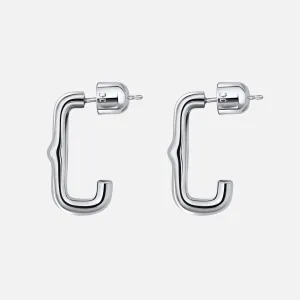 Heritage Huggies in Sterling Silver