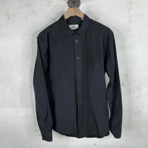 Hermes Plain Black Button Up