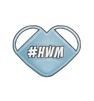 Heroes Wear Mask Pin