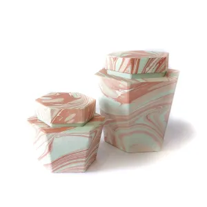 Hexagon Jar Blush Mint