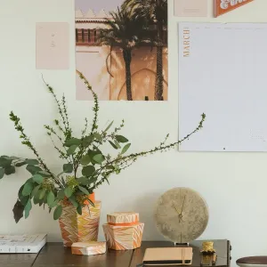 Hexagon Jar Orange