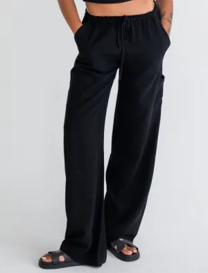 High Fidelity Pant | Black Linen