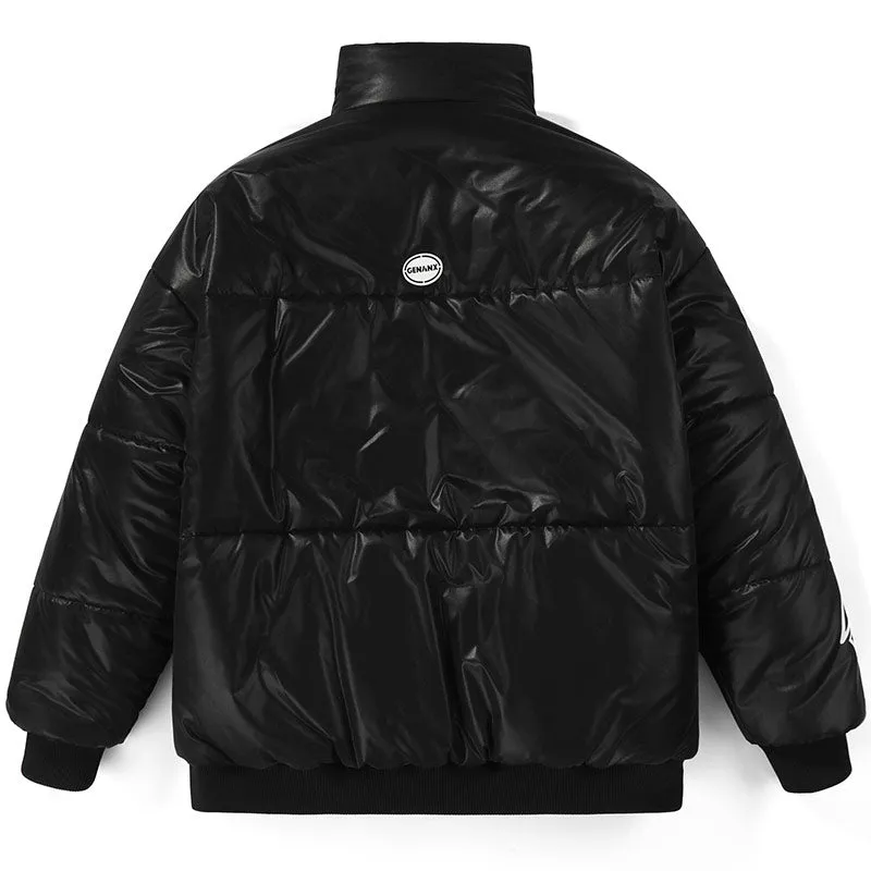 High Street Fake Two Piece Two-door collar Padded Coat