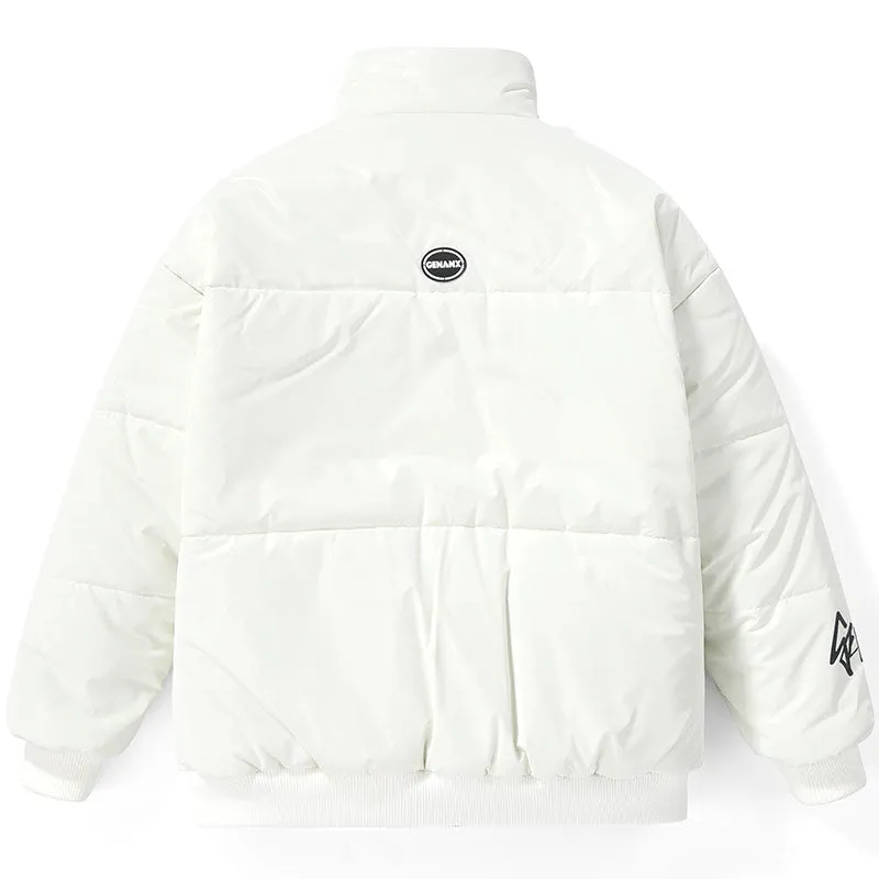 High Street Fake Two Piece Two-door collar Padded Coat