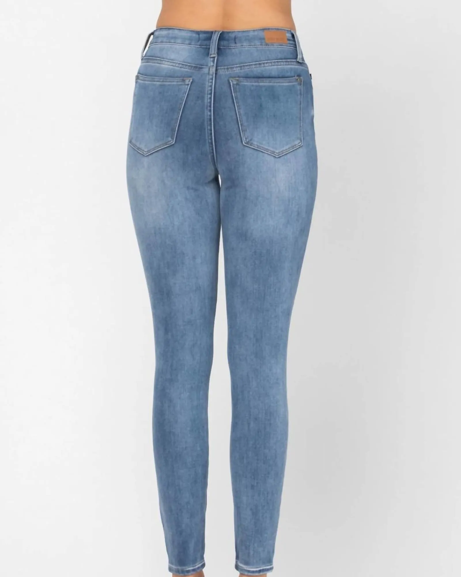 High Waist Thermal Skinny Denim 88206 in Blue | Blue