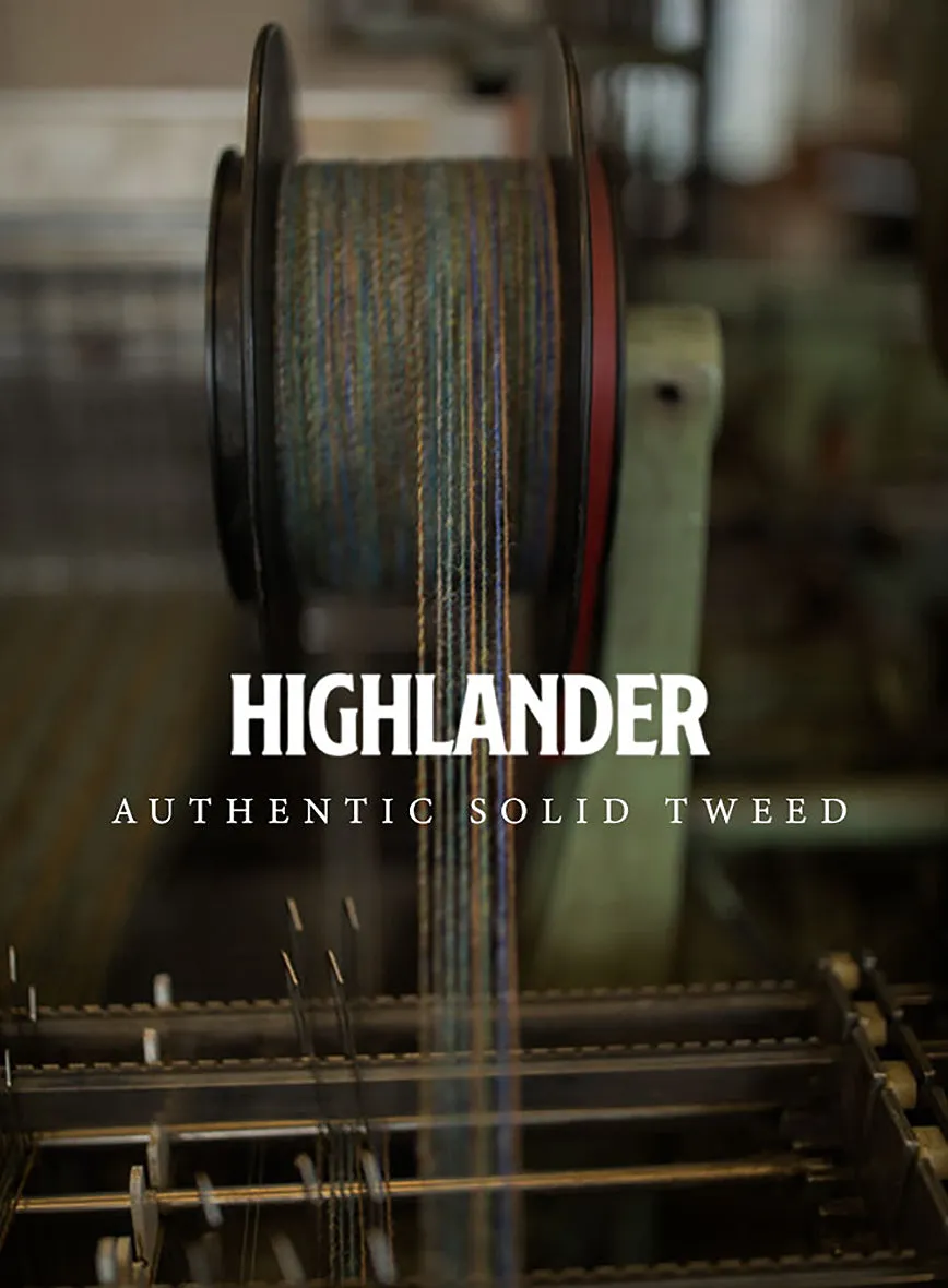 Highlander Heavy Dark Brown Herringbone Tweed Pants