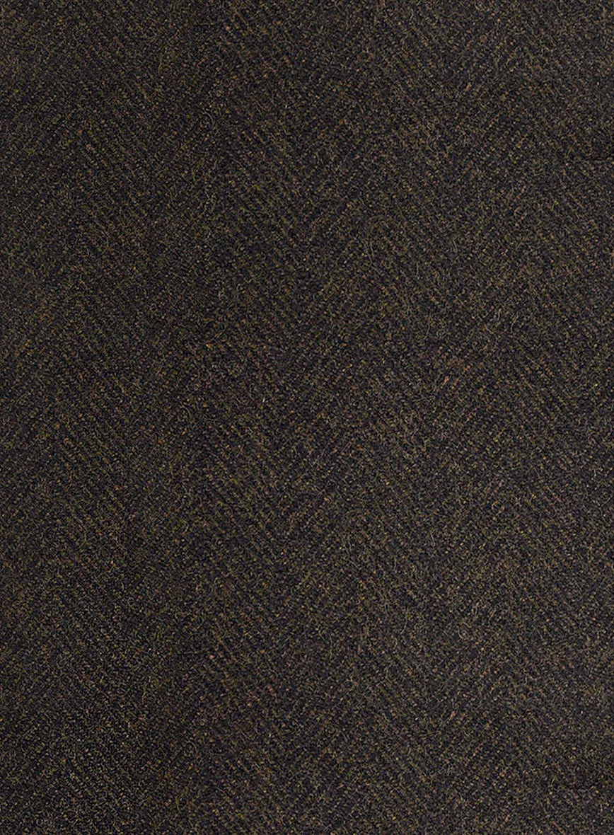 Highlander Heavy Dark Brown Herringbone Tweed Pants