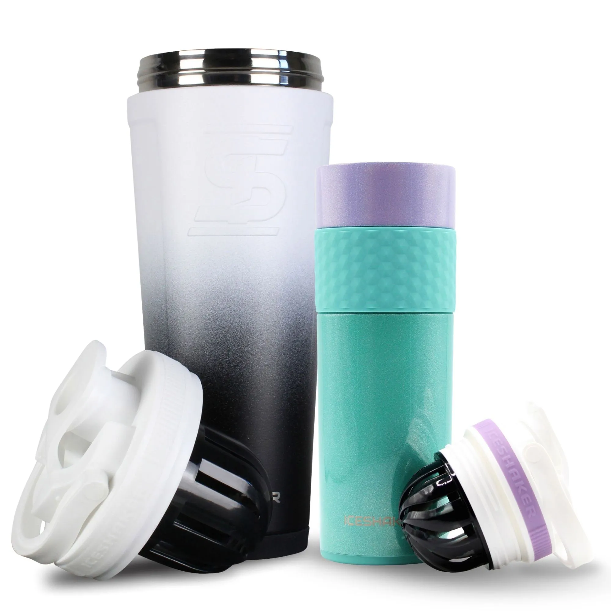 His & Her Protein Shaker Bottle Bundle